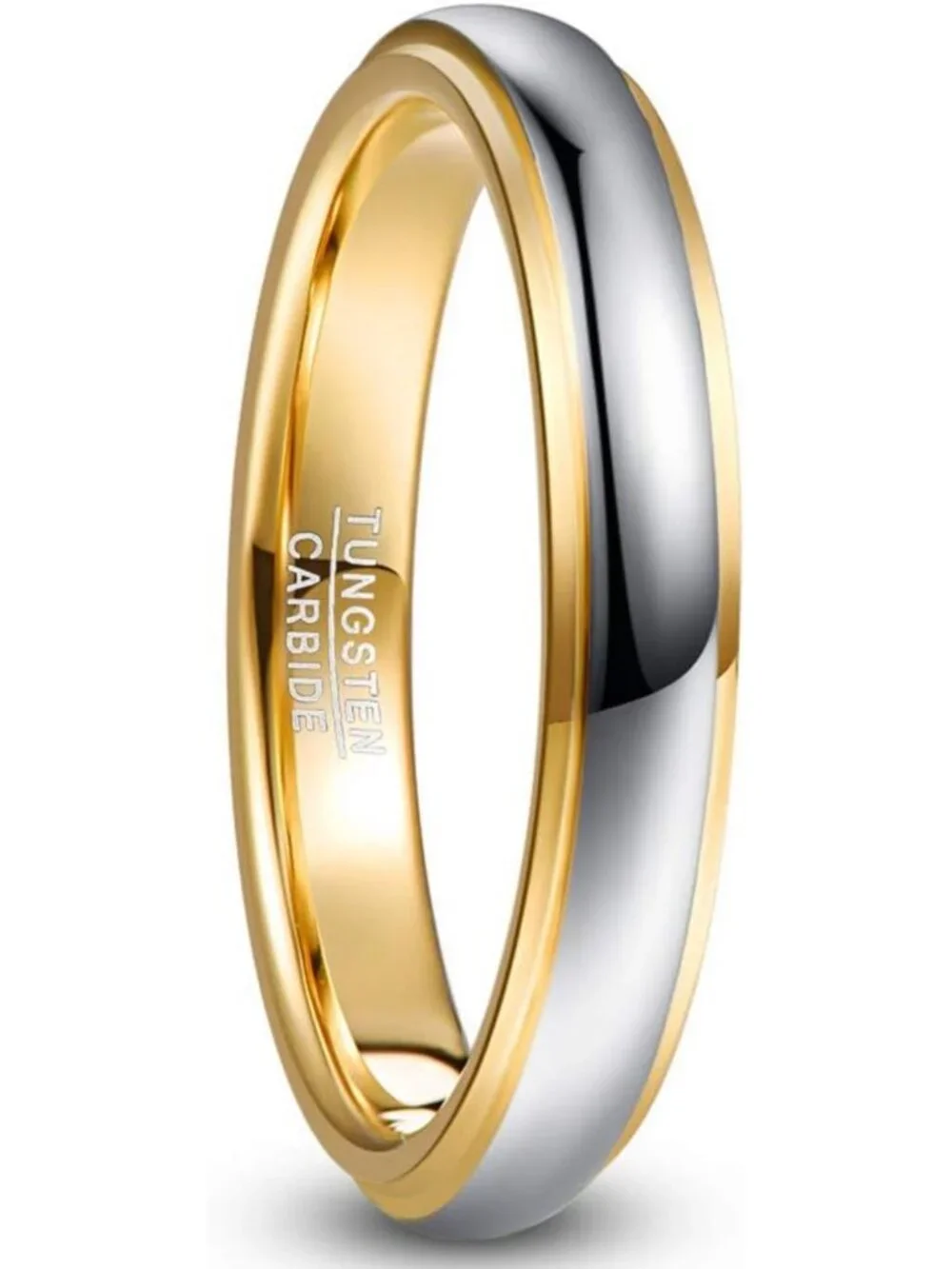 Stylish Tungsten Carbide Wedding Band Ring for Men & Women - Comfort Fit